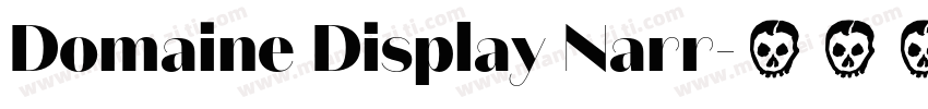 Domaine Display Narr字体转换
